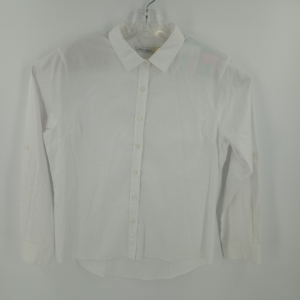 Peter Millar White Button-Down Shirt - Picture 4 of 7